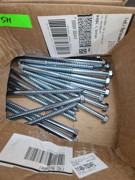 1/2in x 8in Lag Bolts, Approx. 25