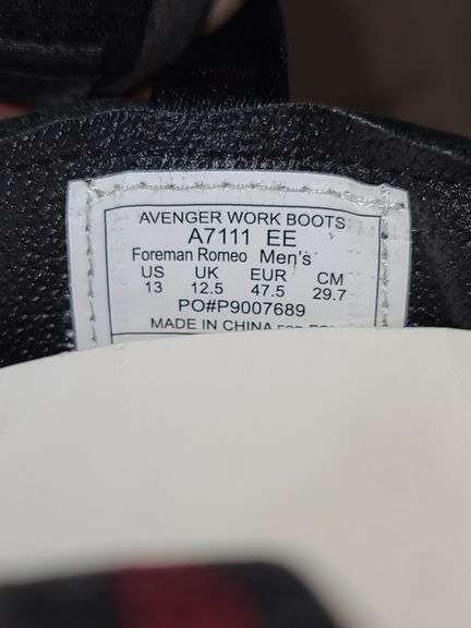 NIB: Avenger Work Boots, Size 13