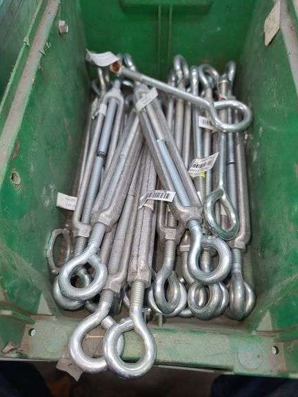 Bin of Turnbuckles, Compass and Thermometer