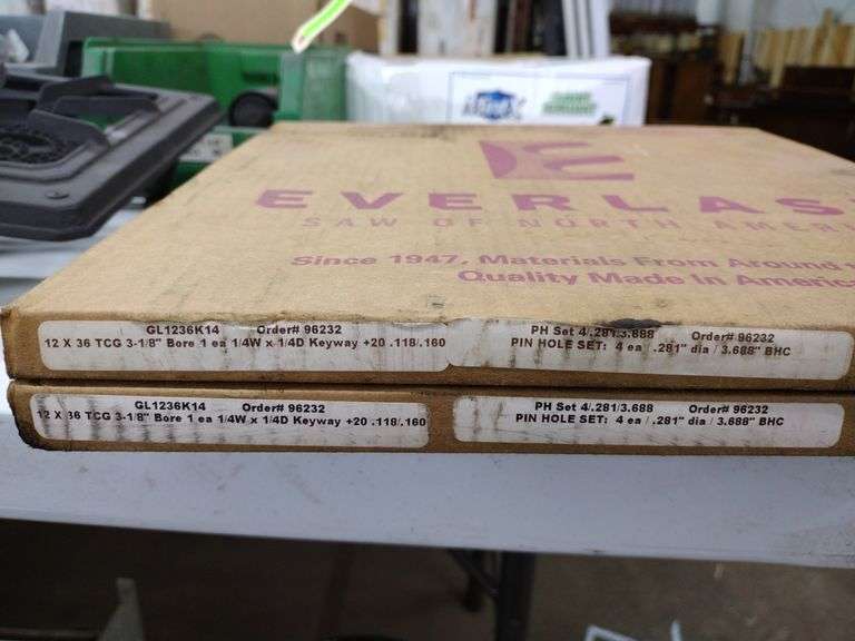 2 Boxes of Saw Blades - Pin Hole Set 4 ea .281 Dia. 3.688 BHC