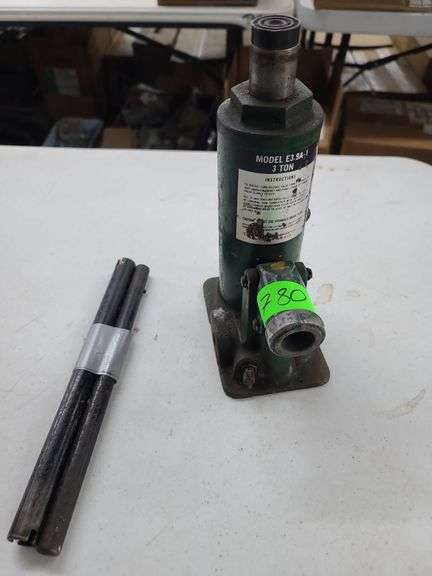 3-Ton Bottle Jack with Handle, Not Pumping