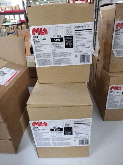 3 NIB 8 Bulbs Each of LED A21 E26 14 Watt Bulbs