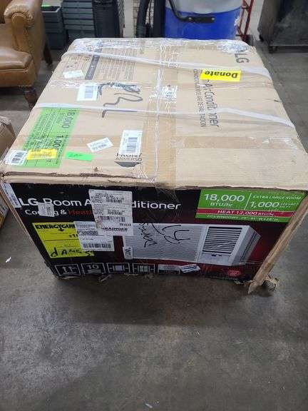 NIB LG Room Air Conditioner, Cooling & Heating, Unopened and Unchecked, Damaged Box