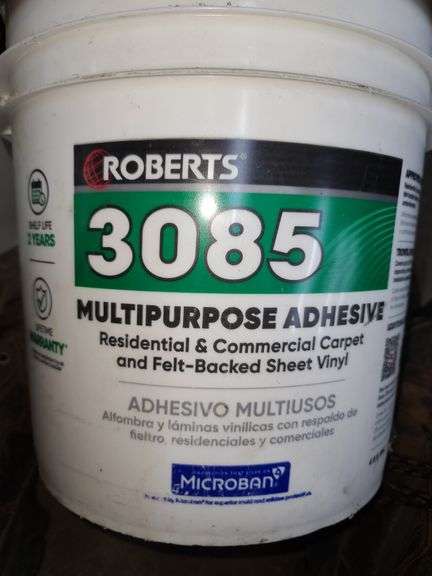 4 Gallons of Roberts 3085 Multi-Purpose Adhesive