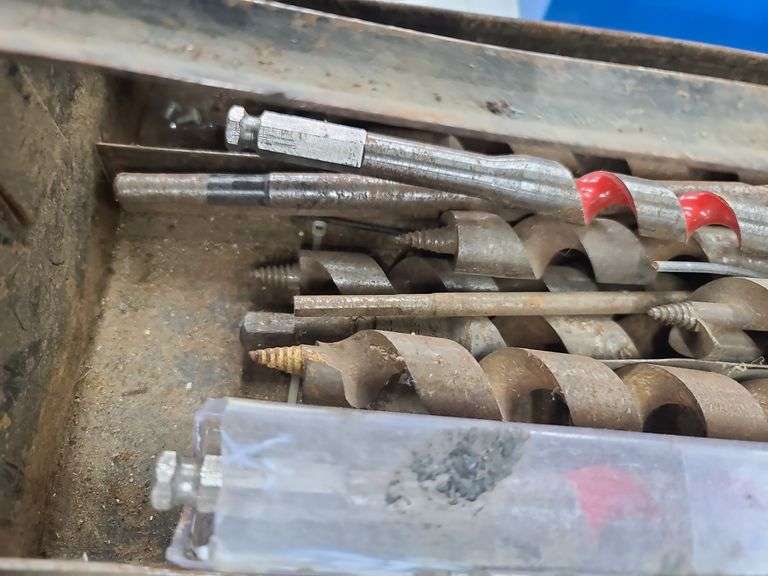 Tray of Boring Drill Bits