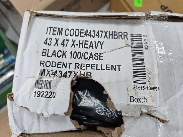 Rodent Repellent Mint Scent Garbage Bags Box of 100