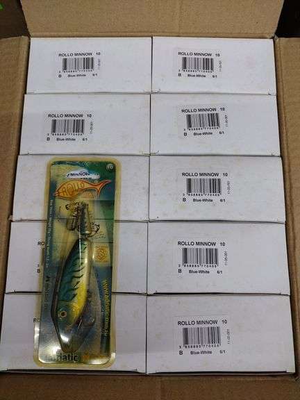 Approx 120 NIB Rollo Minnow Blue-White Lures