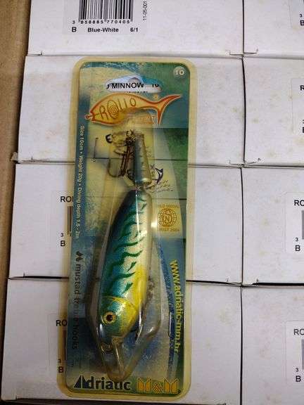 Approx 120 NIB Rollo Minnow Blue-White Lures