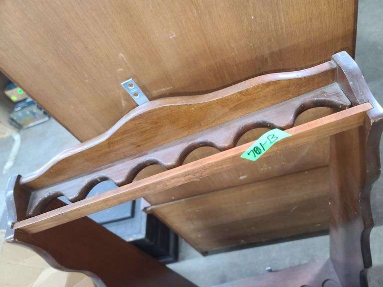 Wall Hanging Gun Rack with Drawer, Approx. 43x21x10