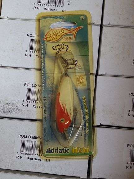Approx. 40 Red Head Rollo Minnow Lures