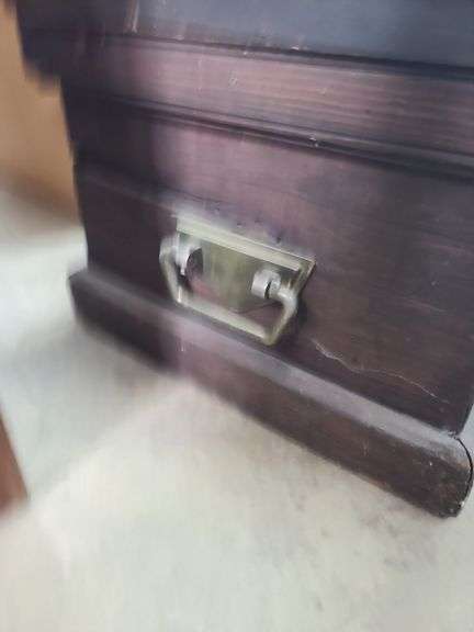 Vintage Wood Chest, Approx. 34x18x14