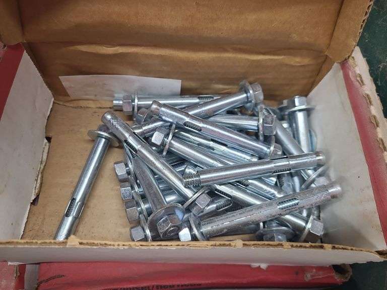 Box of Assorted Hardware, Nuts, Bolts, & Fasteners