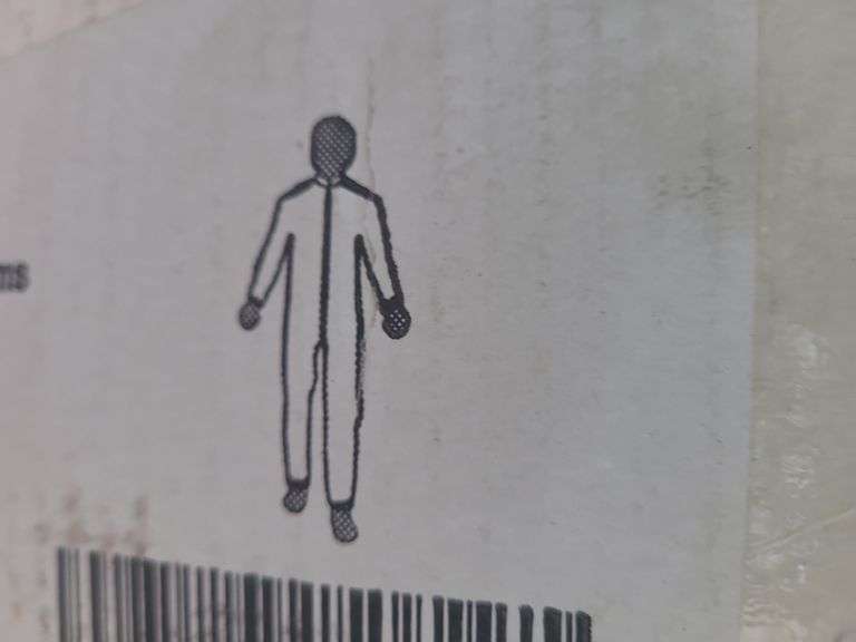 Box of International Enviroguard 4XL Coveralls