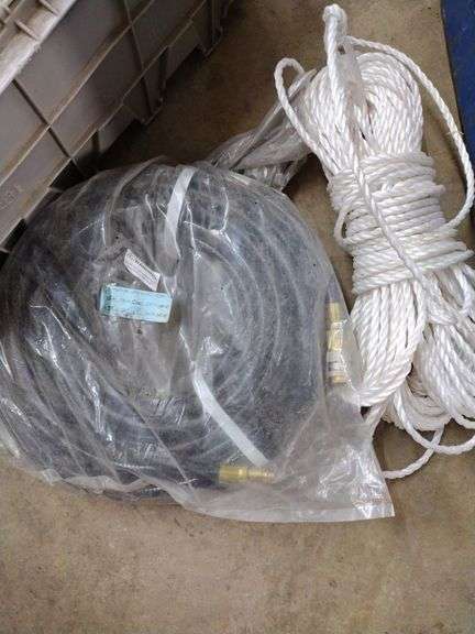 Air Hose, Galvanized Drop Line Caps, Various Wrenches, Miter Saw, Saw Blades, Hole Saw, Multi tester Kit, Chalk Line