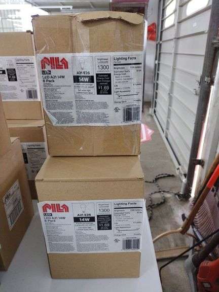 3 NIB 8 Bulbs Each of LED A21 E26 14 Watt Bulbs