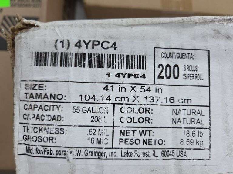 Tough Can Liners 8 Rolls 25 Per Roll