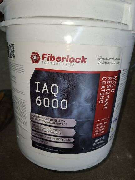 5 Gallons of Fiberlock IAQ 6000 Tintable White Mold Resistant Coating
