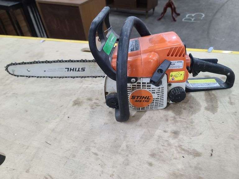 Stihl MS 170 Chainsaw, Approx. 14in Bar, Runs