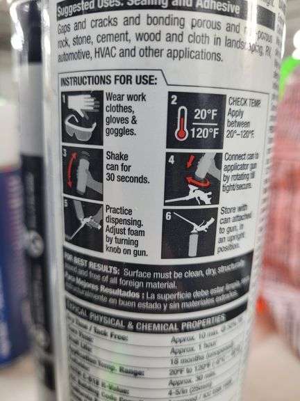 2 Bottles of Touch 'N Seal Exterior Foam Sealant & Adhesive