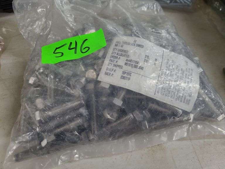 Approx. 210 Full Thread Hex Cap Screws