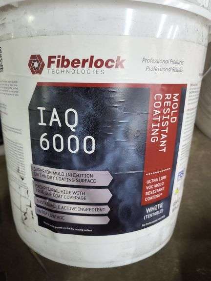 5 Gallons of Fiberlock IAQ 6000 Tintable White Mold Resistant Coating