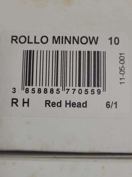 Approx. 120 Red Head Rollo Minnow Lures