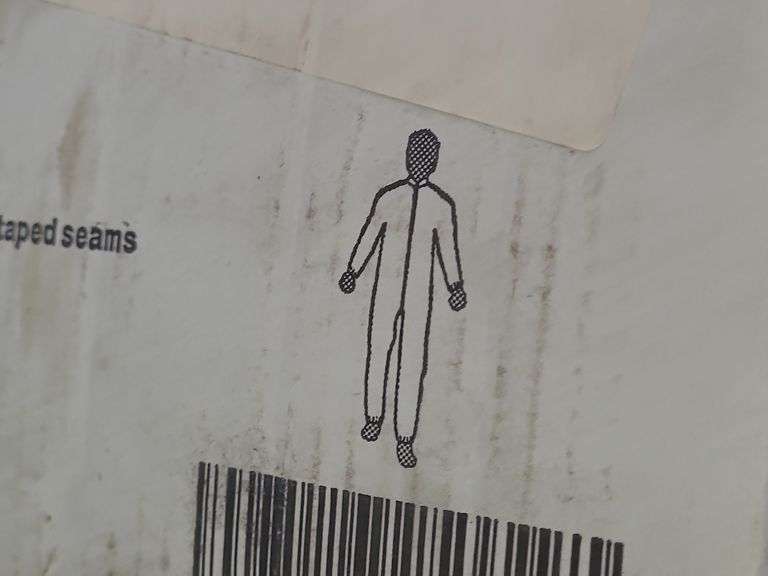 Box of International Enviroguard 4XL Coveralls