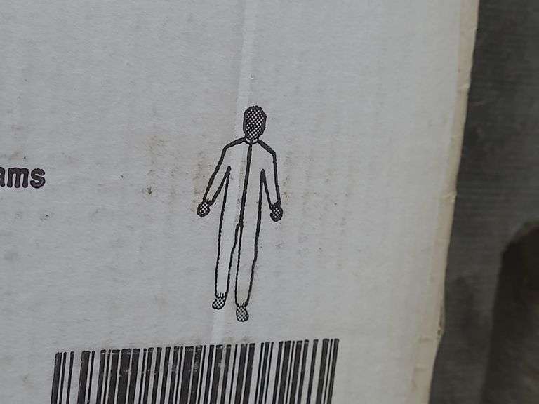 Box of International Enviroguard 4XL Coveralls