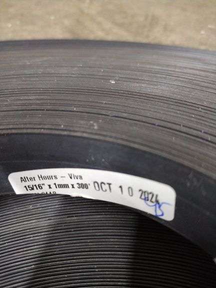2 New Rolls of Plastic Strapping 15/16"x1mmx300'