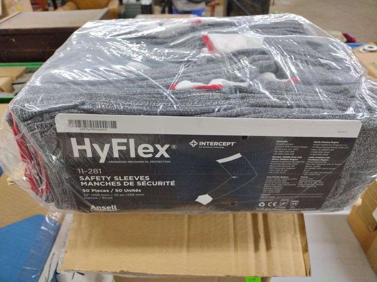 Approx 50 PCs NIB Hyflex Safety Sleeves w/Thumbslot Narrow