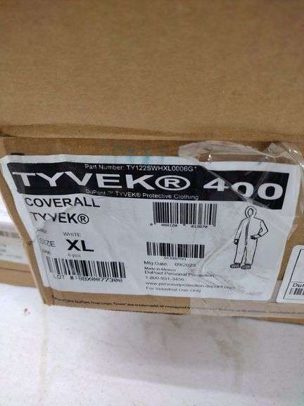 5 NIB Tyvek Coveralls Size XL
