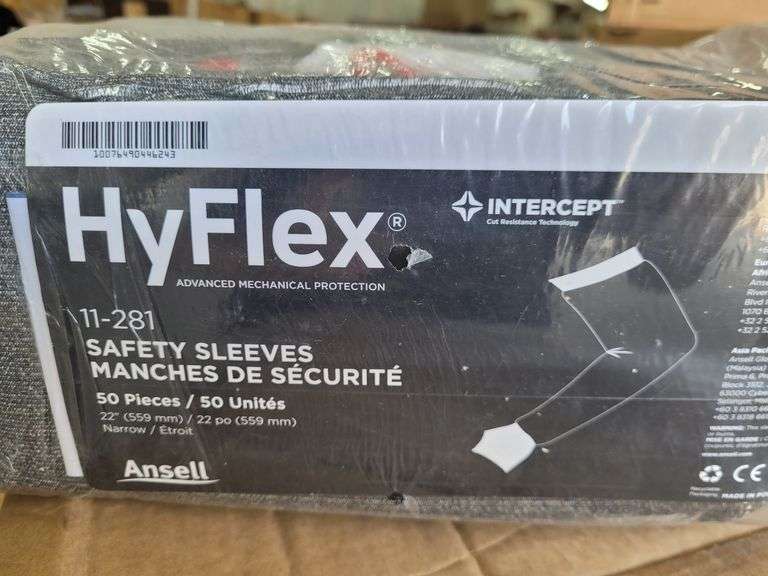 Box of Hyflex Safety Sleeves