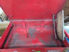 US General Tool Cart and Contents, Drawer Releases Stuck, Missing One Lid Strut, No Key, Broken Lock