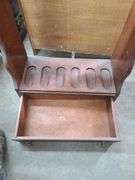 Wall Hanging Gun Rack with Drawer, Approx. 43x21x10