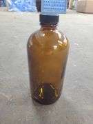 10 Brown Glass Bottles