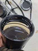 Minolta SrT101 35mm Camera and Soligor Telephoto Lens with Case