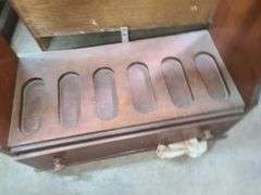 Wall Hanging Gun Rack with Drawer, Approx. 43x21x10