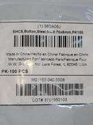 Bag of Screws Labeled as: Button Steel, M4-0.70x8mm