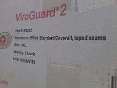 Box of International Enviroguard 4XL Coveralls