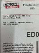 Lincoln Electric Fleetweld 180 1/8" x 14"  50lb Welding Rods New In Sealed Container