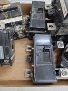 Seven Large Circuit Breakers