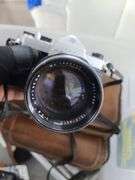Pentax 35mm Camera with Extra Lenses, Case, Tripod and Flash (untested) in Tote