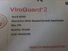 Box of International Enviroguard 4XL Coveralls
