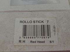 Approx. 42 Red Head Rollo Stick Lures