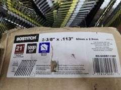 Two Boxes of Bostitch 2-3/8in x .113in (60mm x 2.9mm) 21-degree Callated Framing Nails