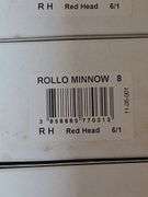 Approx. 40 Red Head Rollo Minnow Lures