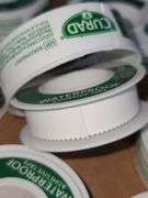 Thirty-Four 1/2in x 5-yard Rolls of Curad Waterproof Adhesive Tape