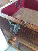 Wooden Machinist Toolbox, Approx. 20x9x13, No Key