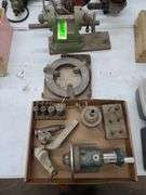 End Mill Cutter, Roller Steady Rest, Rivelica Out Lock Chuck, Mill Crank, Collett, and Accessories