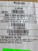 NIB: 150 Grade 5 Zinc Coated Hex-Head Cap Screws, Marked as 1/2-13x1.3/4